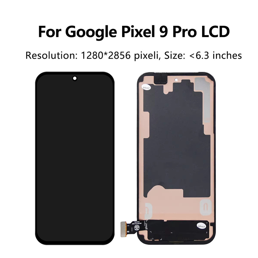 Sinmaytai Ersatzdisplay für Google Pixel 9 Pro, TFT-Qualitäts-LCD-Display mit digitalem Touchscreen-Digitizer, Farbe: Schwarz, kompatibel mit den Modellen GR83Y, GEC77, GWVK6 - Bild 2