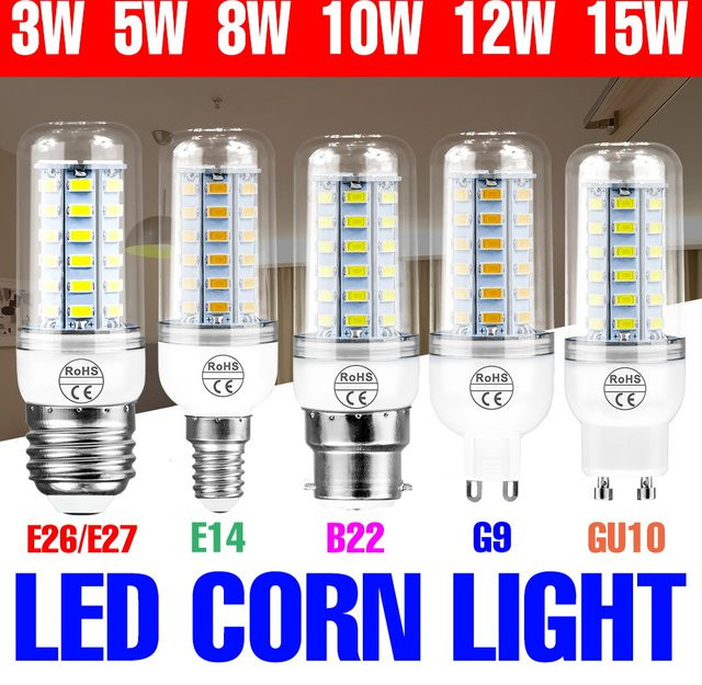 LED Maisbirne E27 Deckenleuchte mit CCT Farbtemperatur-Wahl in Weiß für deine Innenbeleuchtung - Bild 1