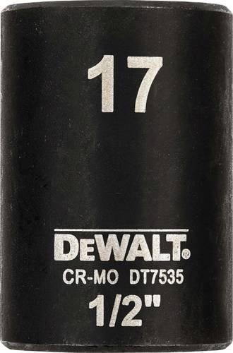 DEWALT Steckschlüssel kurz 17mm 1/2 Zoll schwarz - Bild 1