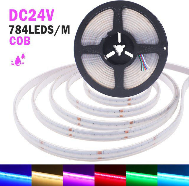 GAHADA COB LED Streifen RGBW RGBWW 24V mit 784 LEDs flexibel für lineare Beleuchtung - Bild 1