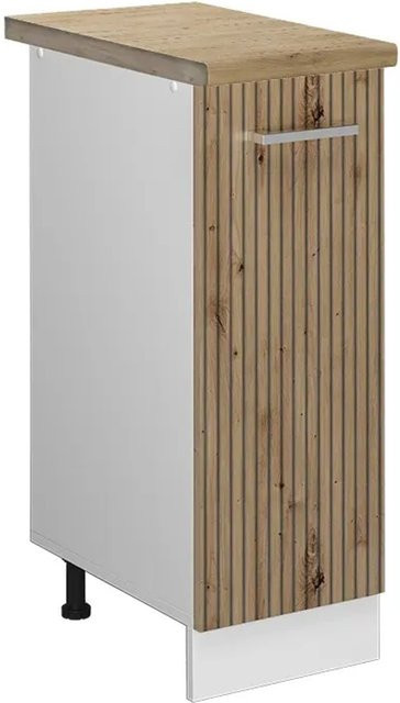Vicco Apothekerschrank R-Line Medizinschrank für die Küche in Artisan-Eiche und Weiß, B/T/H: 30 x 60 x 81,6 cm - Bild 1