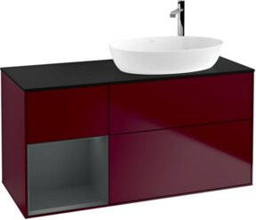 V&B Waschtischunterschrank Finion mit Wandbeleuchtung, Breite: 120 cm, Tiefe: 50,1 cm, Höhe: 50,1 cm, lackiert - Bild 1