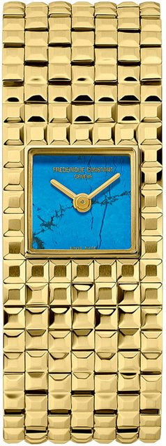 Frederique Constant Armbanduhr, Edelstahl, Quarz, 26 mm, Blau, Damen - Bild 1