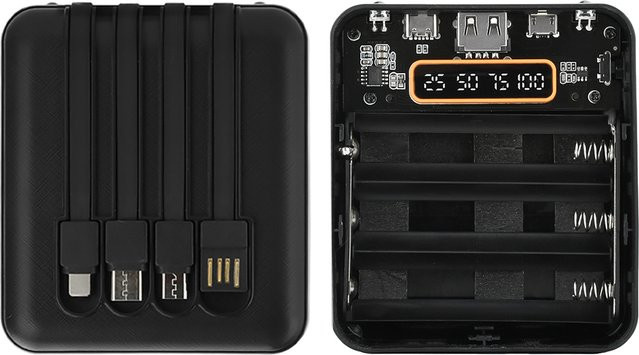 occkic 3er 18650 Batteriehalter Transparent DIY Powerbank Gehäuse mit Draht - Bild 1