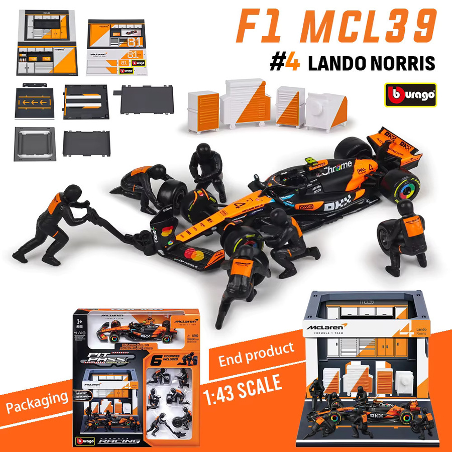 Bburago McLaren MCL39, Druckguss Modell, 1:43, Metall - Bild 2