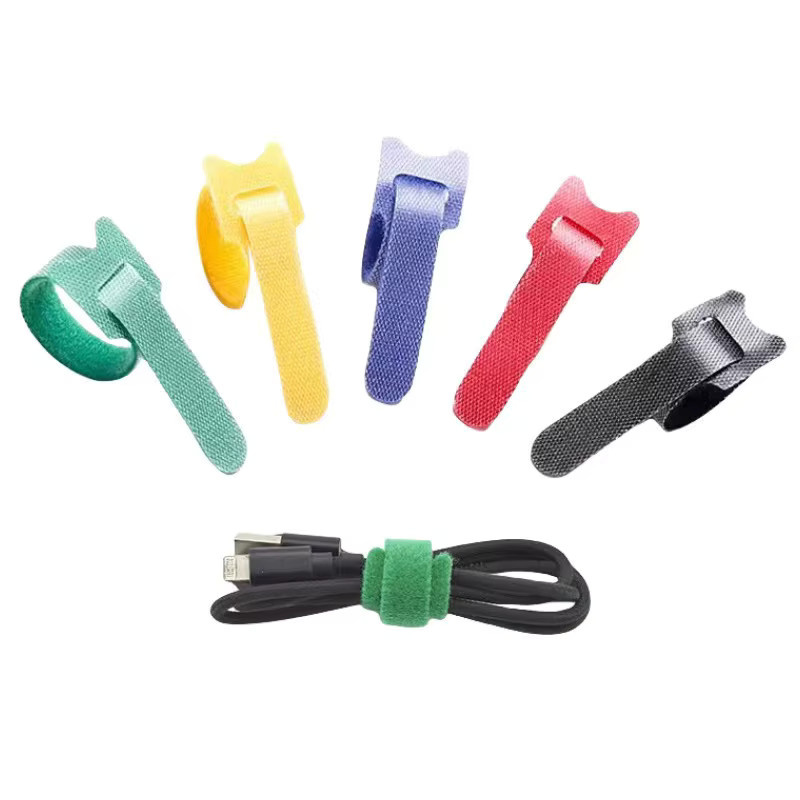 50 Stück wiederverwendbare Kabelbinder aus Nylon in Multicolor und Weiß - Bild 4