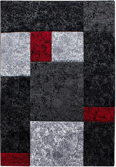 Ayyildiz Kurzflorteppich Hawaii 1330 in Rot, modern und kariert, B/T: 240 x 340 cm - Bild 1
