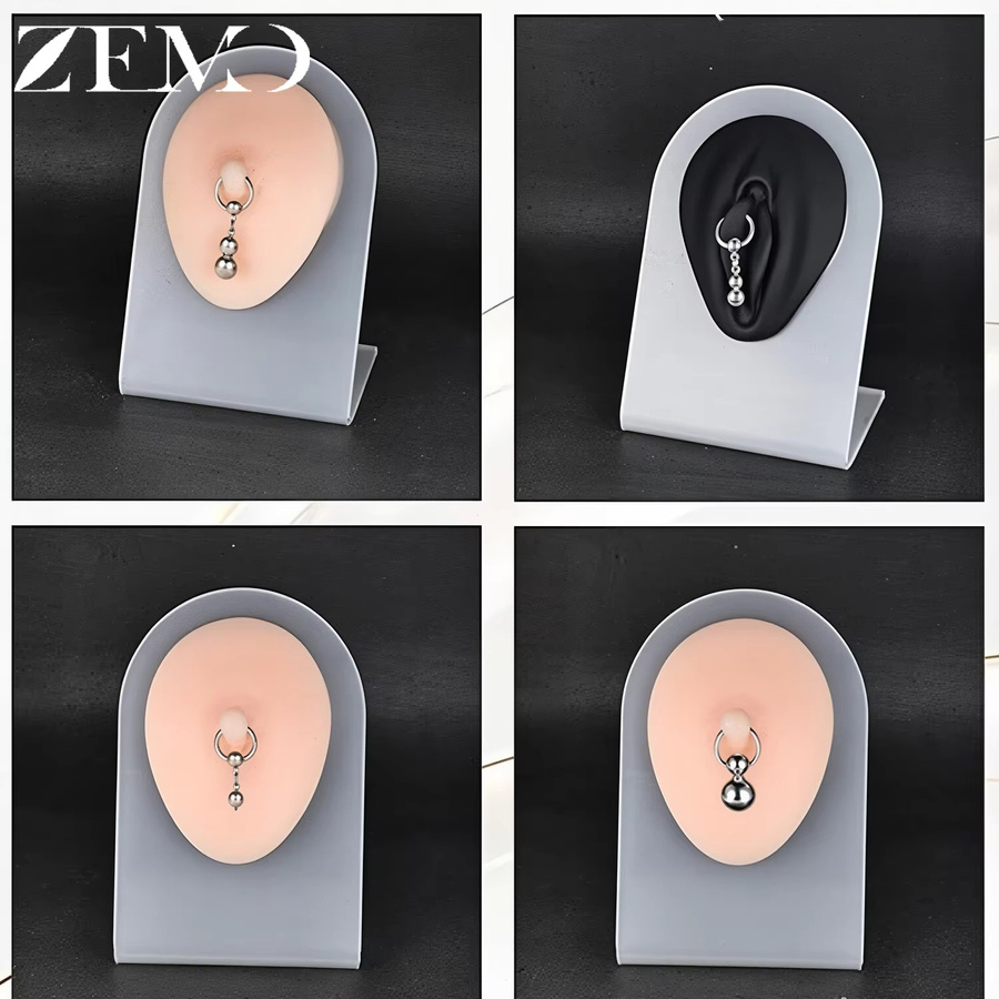 ZEMO Nippelring Edelstahl, Silber, Unisex - Bild 4