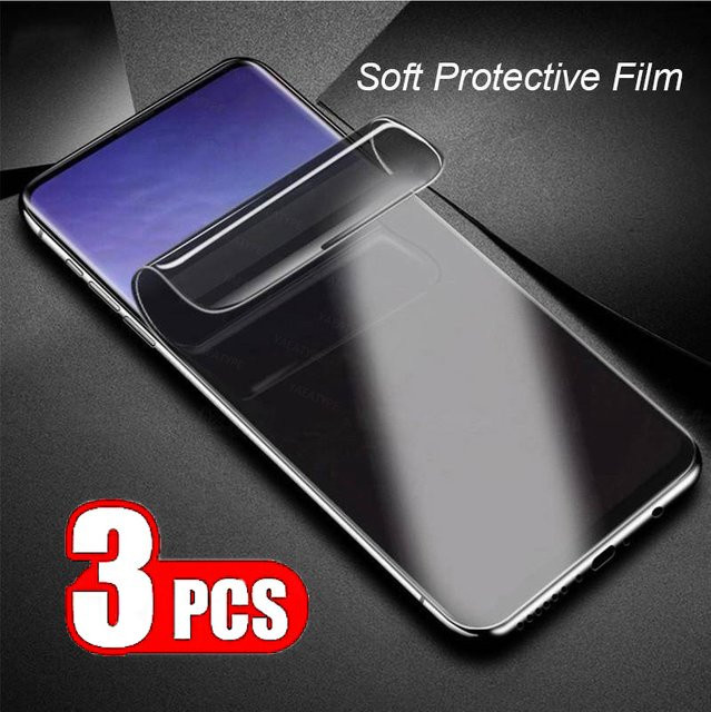 3er Pack Hydrogel-Schutzfolien für Xiaomi POCO X7 F6 F5 X6 X5 X4 X3 Pro M6 M5S M4 F4 F3 GT Displayschutzfolie ohne Einschränkung der Fingerabdruck-Entsperrung - Bild 1