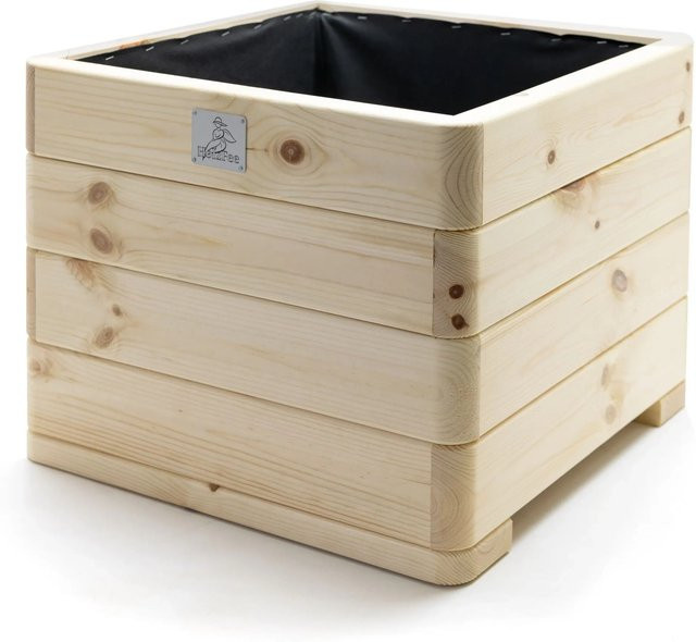 HolzFee Premium Pflanzkasten Dona aus Massivholz Fichte, B/T/H: 50 x 50 x 39 cm - Bild 1