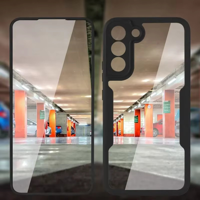 Stoßfeste 360 Grad Silikonhülle für Samsung Galaxy S25 S24 S23 S15 A56 A36 A16 A06 A55 A35 A25 in Schwarz - Bild 5