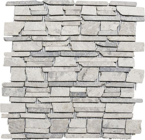 HuH Mosaikfliese Bali in Grau mit Steinoptik als Wand- und Bodenbelag, B/L: 30,5 x 30,5 cm - Bild 1