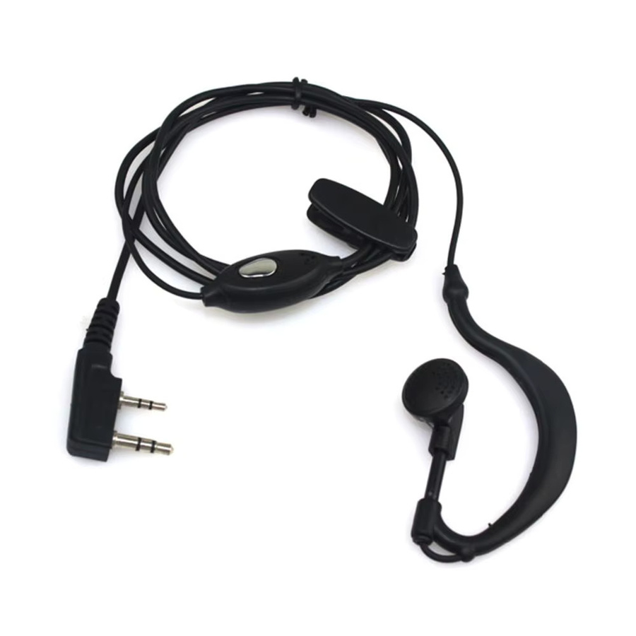 10er Set RETEVIS 2Pin PTT Walkie Talkie Headset in Schwarz für Kenwood, Baofeng UV-5R, BF-888S, Retevis H777, RT7, Quansheng, Puxing und TYT - Bild 2