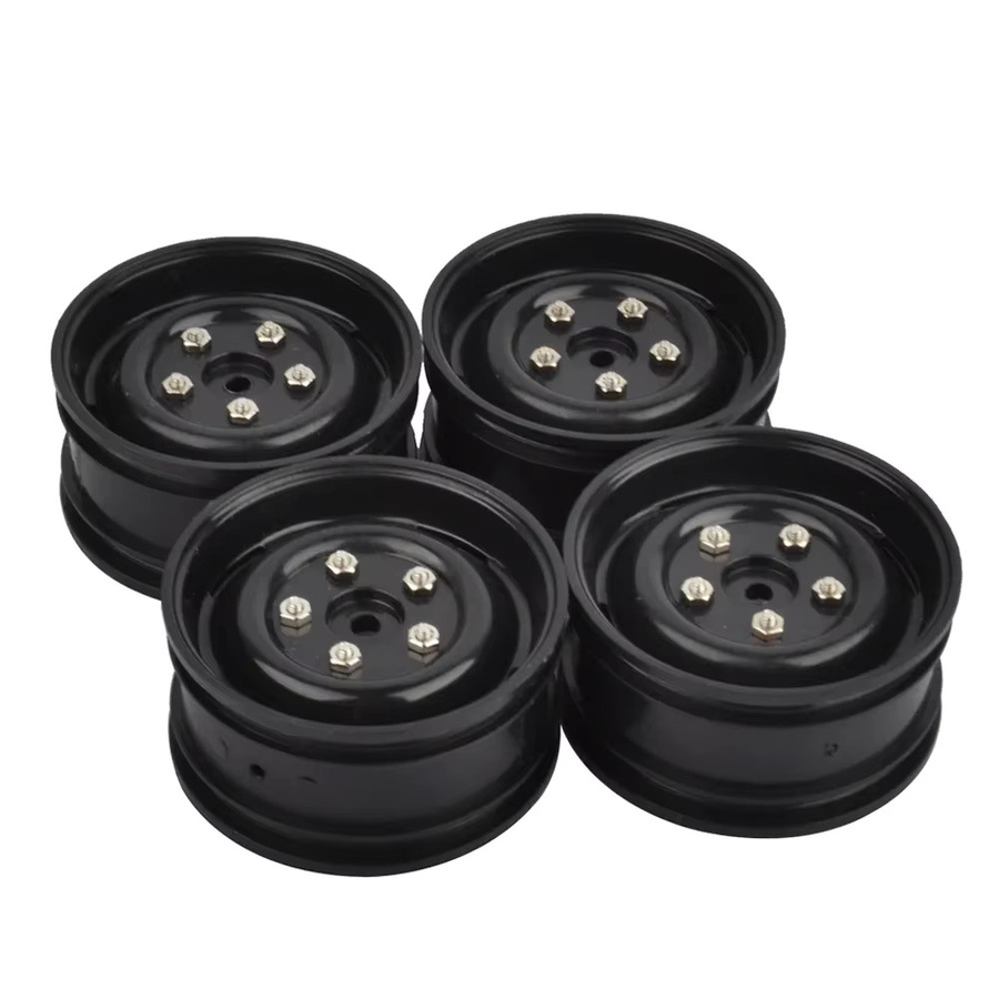 TIMEA Kunststoff Felgen, 4-teiliges Set, Schwarz, 1,9'' - Bild 2