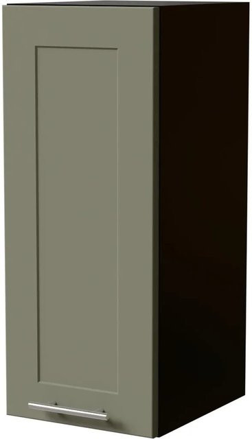 Feldmann-Wohnen Hängeschrank Oslo Küchenschrank mit Soft-Close-Türen in Schwarz und Reed Green Matt, B/T/H: 30 x 32,5 x 72 cm - Bild 1