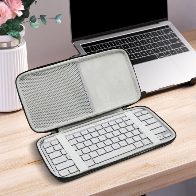 Schützende Aufbewahrungstasche für die Logitech MX Keys Mini kabellose Tastatur in Schwarz - Bild 1