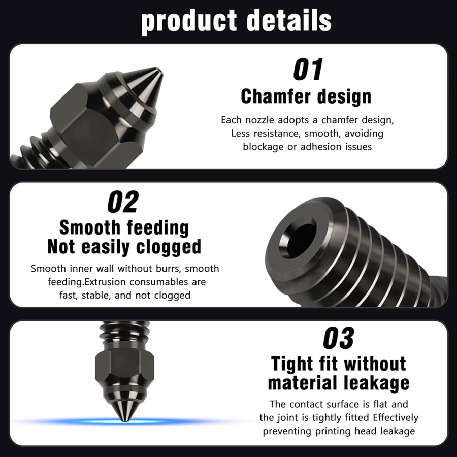 Creality Ender 5 S1 High-Speed Hotend Extruder Kit mit Messing Düsen und M6 Gewinde für Ender 3 V3 SE, Ender 7 und Spider 1.0 FDM 3D Drucker Teile in Gold - Bild 5