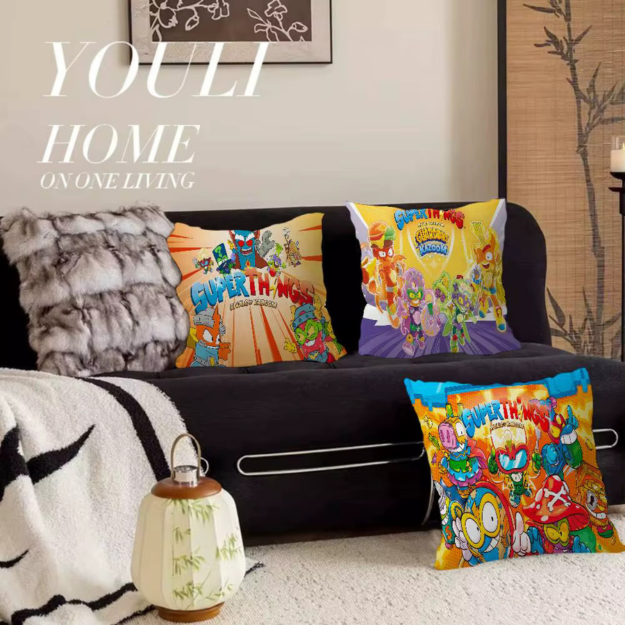 Potdemiel Kissenbezug mit Cartoon-Super-Zings-Motiv, Mehrfarbig, B/H: 45 x 45 cm - Bild 2