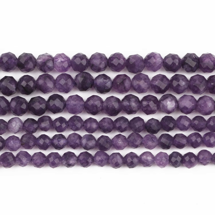 Amethyst-Glas-Abstandsperlen, 3/4 mm, Amethyst, Kristall, Unisex - Bild 5