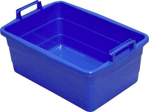 Eckige Wanne Lockweiler in Blau mit hochstehenden Griffen, Volumen: 45 l, Breite: 62 cm - Bild 1
