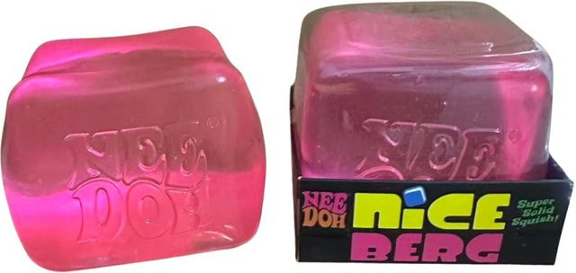 Schylling Nee Doh Nice Cube, Sensorisches Spielzeug, Transluzent, 8 bis 8,5 cm - Bild 1