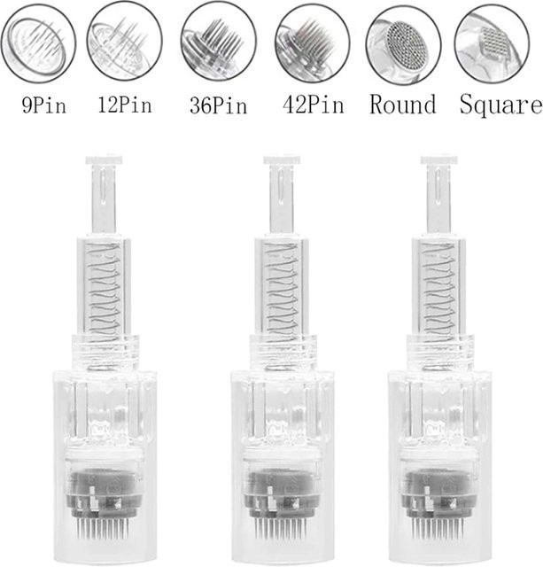 dr.tattoo Microneedling DermaPen Nadeln, 10 Stück, 12pin/36pin, Unisex - Bild 1