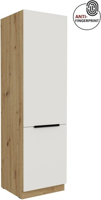 Küchen Hochschrank ARIA Weiß ultra matt Anti Fingerprint Breite: 60 cm - Bild 1