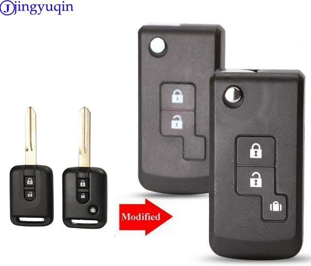 Jingyuqin Schlüsselhülle für Nissan Qashqai, Micra, Navara, Almera und Note in Schwarz - Bild 1