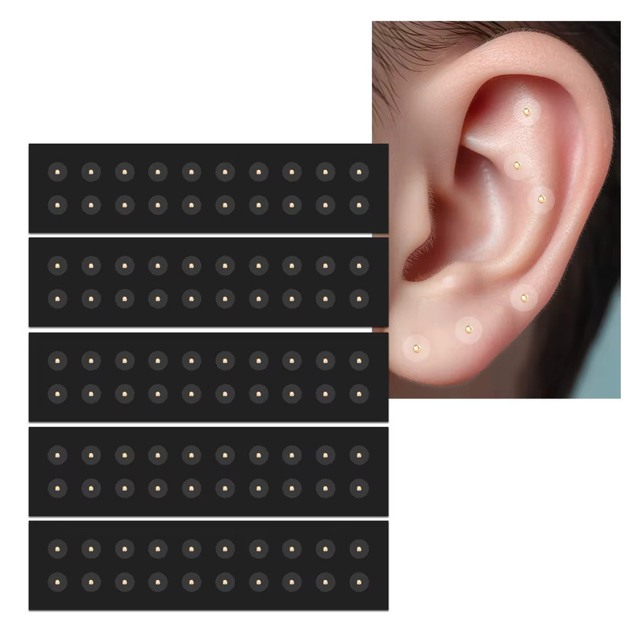 SUOLAER Auriculotherapie Vaccaria Samen Ohr Aufkleber, Unisex - Bild 3