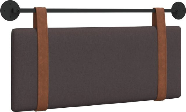 vidaXL Polsterpaneel Wandmontage aus Kunstleder in Dunkelbraun B: 110 cm, H: 55 cm, T: 5 cm - Bild 1