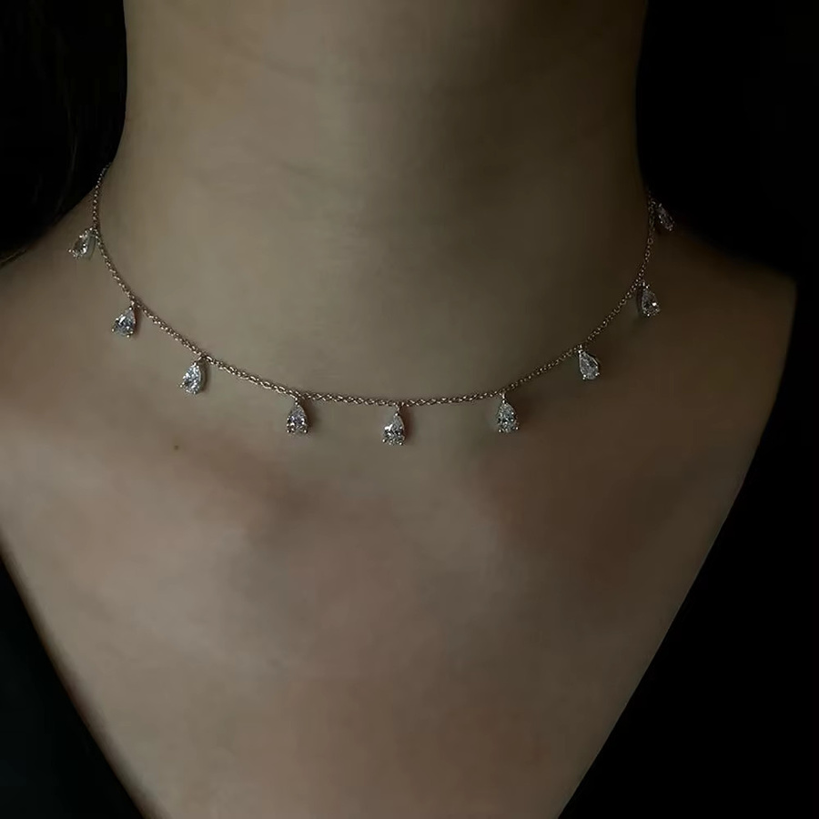 KUTPF Halskette, 925 Silber, Moissanit-Diamant, Damen - Bild 3