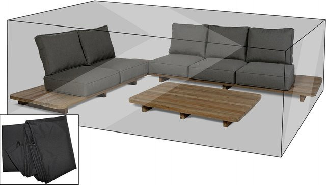 OUTFLEXX Premium Abdeckhaube für Lounge, wasserbeständig, Schwarz, B/T/H: 279 x 359 x 60 cm - Bild 1