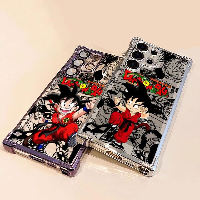 Handyhülle im Dragon Ball Anime Goku Design für Samsung Galaxy S21 Plus, S23, S20 FE, S24, S22 Ultra, Multicolor - Bild 1