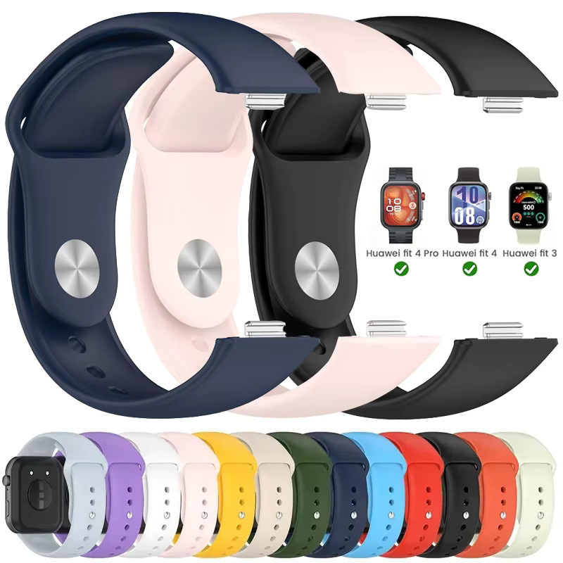 RWBANDS Uhrenarmband Silikon, Weiß, Unisex, für Huawei Watch Fit 3 - Bild 4