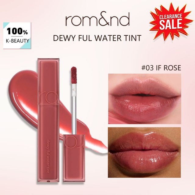 rom&nd Dewy Full Water Tint 03 If Rose, Glänzend, Unisex - Bild 1