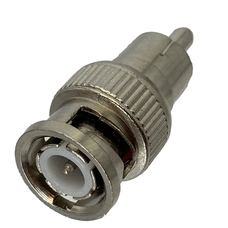 BNC-auf-RCA-Adapter für TV-HF-Koaxialkabel in Silber - Bild 2