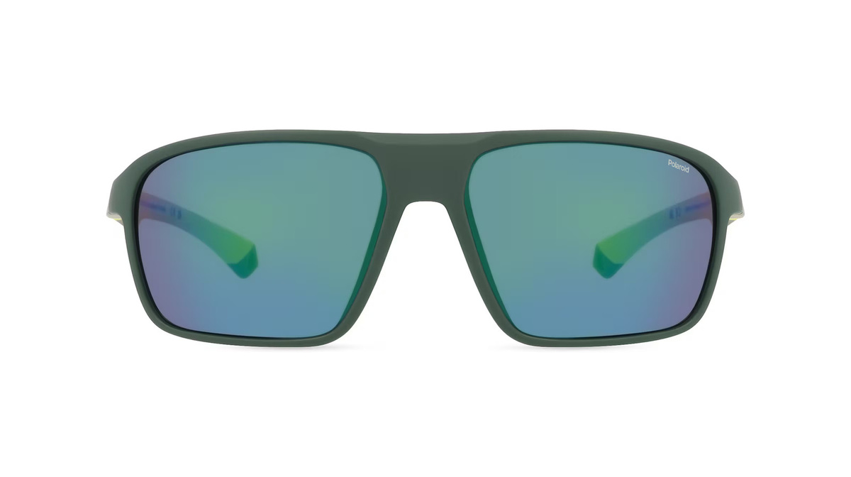 Polaroid PLD 7058/S Sonnenbrille Vollrand, Eckig, Kunststoff, Herren, Grün - Bild 1