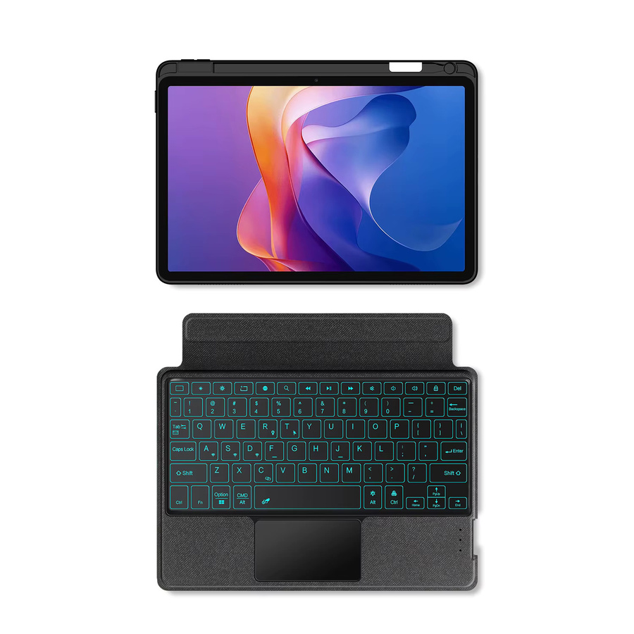 Magic Keyboard für Xiaomi Redmi Pad 2 2025 11 Zoll Tablet-Hülle mit Stifthalter in Schwarz - Bild 3