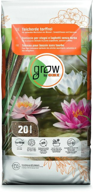 GROW by OBI Teicherde torffrei für Wasserpflanzen, Sumpfpflanzen und Seerosen, 1.440 l - Bild 1