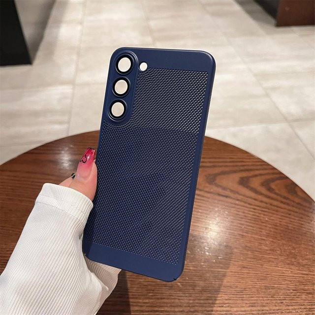 Stoßfeste und wärmeableitende Kühlgehäuse Hülle für Samsung Galaxy S26 S25 S24 S23 S22 S21 Plus S20 FE Note 20 Ultra A54 A34 A24 in Blau - Bild 1