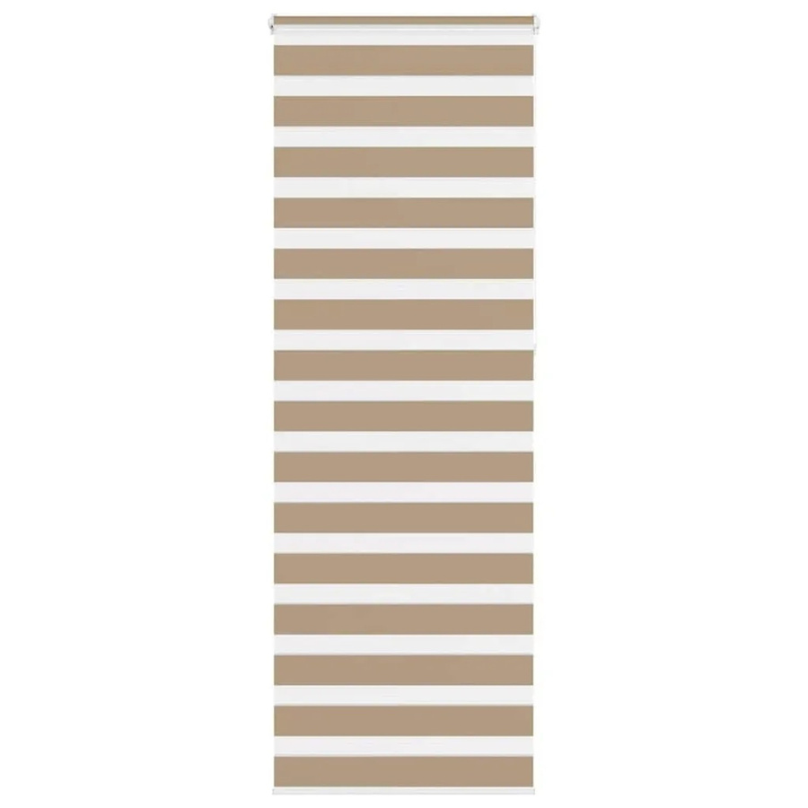 vidaXL Doppelrollo Day & Night Sandbraun, gestreift, Polyester, B: 80 cm, H: 230 cm - Bild 2