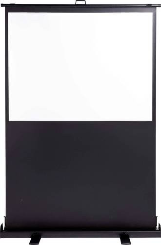 Magnetoplan mobile Pull-Up Bodenleinwand für den Innenbereich, Bildformat 4:3, 4K UHD Bildqualität, schwarz-weiß, B: 200 cm, H: 150 cm - Bild 1