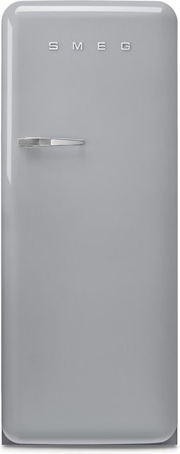 Smeg Standkühlschrank mit Gefrierfach in Polarsilber Metallic und Edelstahl - Bild 1