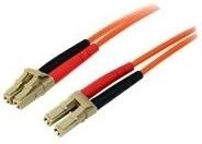StarTech.com Duplex Multimode LWL-Patchkabel LC-LC, 50/125 Mikrometer, orange, Länge: 10,0 m - Bild 1