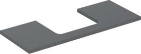 Geberit Waschtisch-Platte One Countertop, Farbe: Grau, B/T/H: 120 x 47 x 3 cm - Bild 1