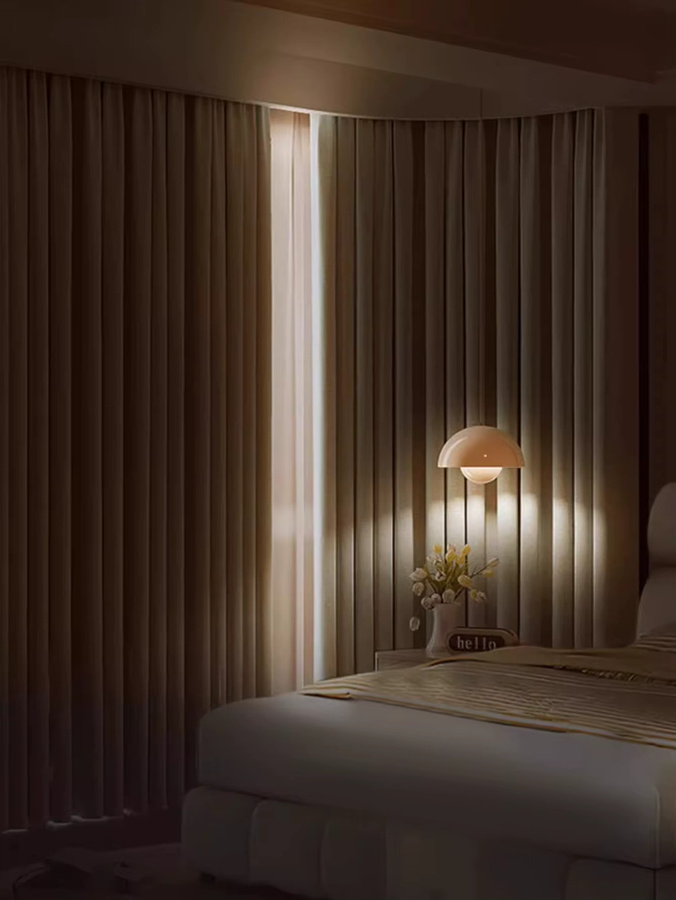 CENTURyMiG Vollverdunkelungsvorhänge aus Kaschmir und Chenille in Weiß für Schlafzimmer und Wohnzimmer im französischen Stil - Bild 2
