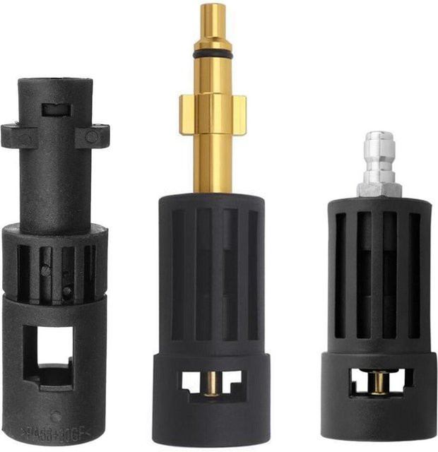 XOPIP Adapter für Karcher K-Serie als Konverter zwischen Lavor- und Parkside-Waschpistole, Schwarz - Bild 1