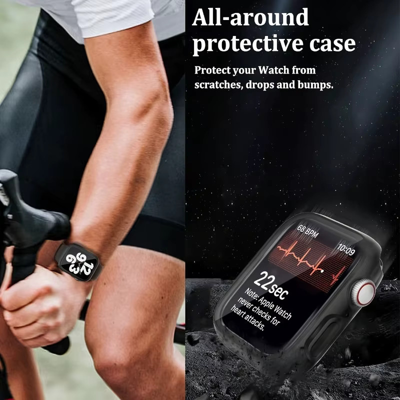 NEY Displayschutzfolie für Apple Watch, Schwarz - Bild 6