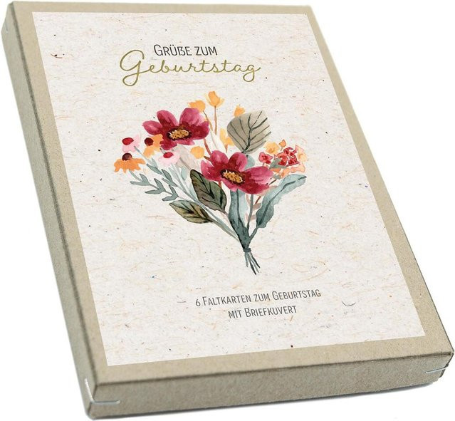 Kartenbox Grüße zum Geburtstag von Brunnen-Verlag GmbH, Mehrfarbig - Bild 1