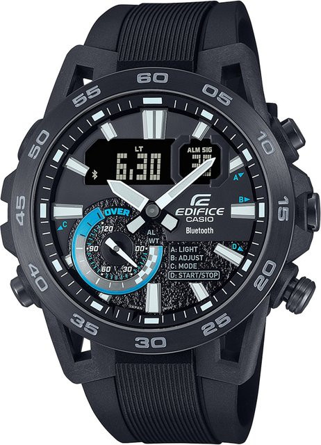 Casio Edifice Armbanduhr, Quarz, Kunststoff, Schwarz, 48 mm, Herren - Bild 1
